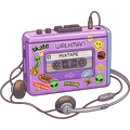 90's Sticker -Walkman