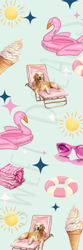 Poolside Bookmark - Double Sided - Poolside Fun