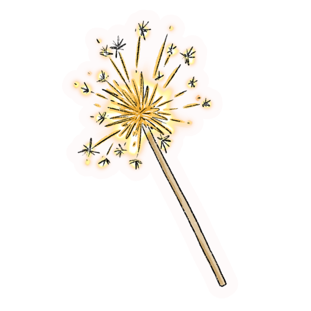 Poolside Firework Sticker 3 inch