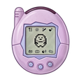 90's Tamagotchi 3-Inch Sticker