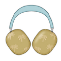 Poolside Headphones 3-inch sticker
