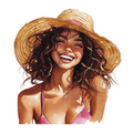 Poolside Sticker - Shady Gal