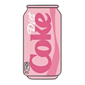 Poolside Pink Diet Coke Sticker 3 inch